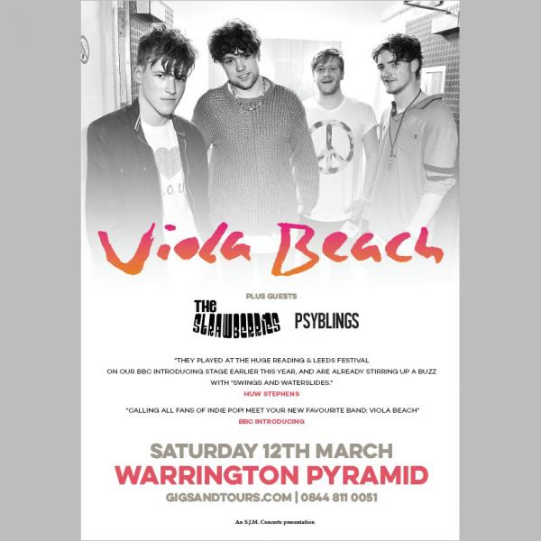 Buy Online Viola Beach - Warrington Pyramid Print (A3)