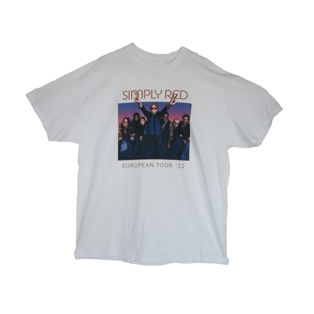 Simply Red - Official Store - Simply Red - Europe 22 White T Shirt