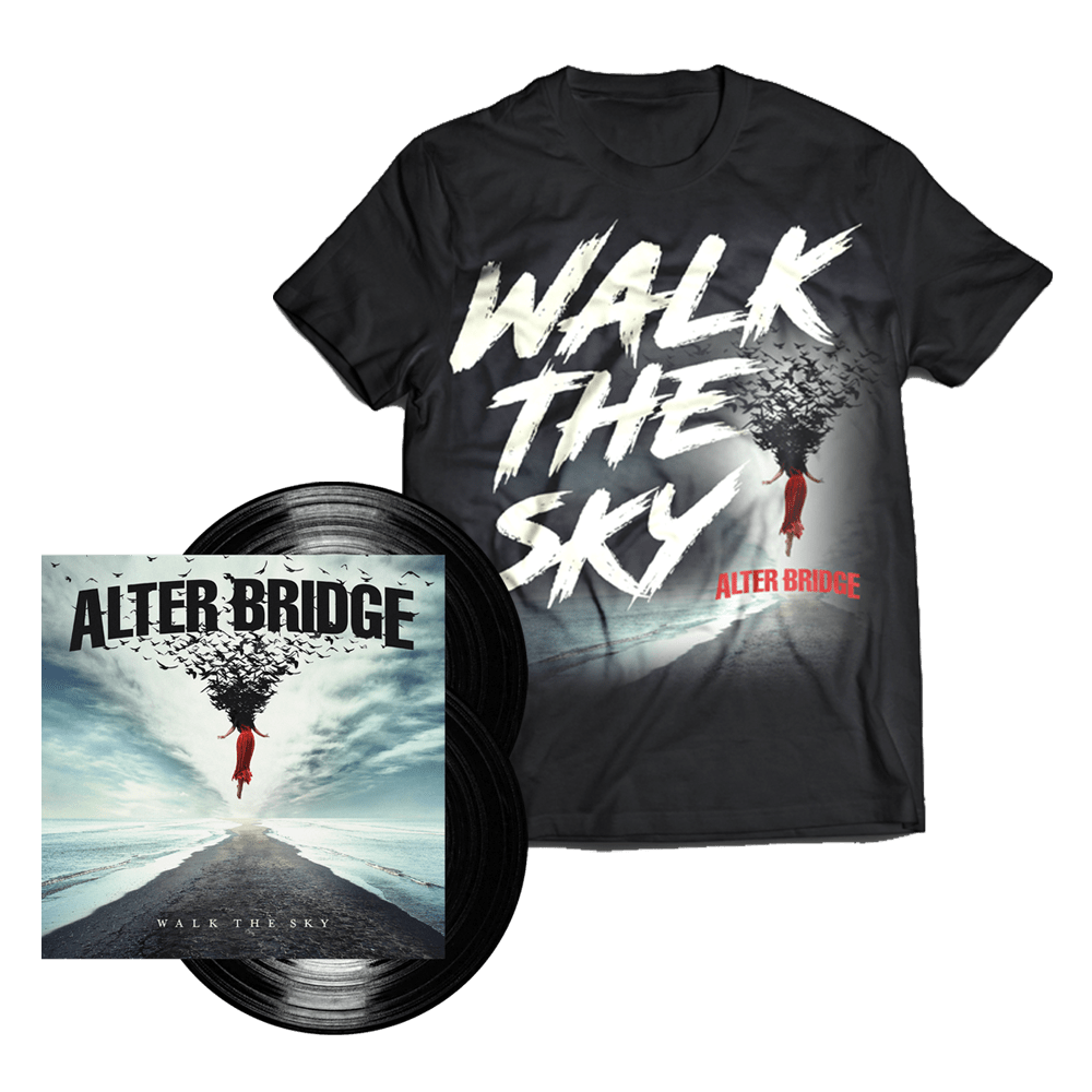 Buy Online Alter Bridge - Walk The Sky Black Double Vinyl + T-Shirt (Exclusive)