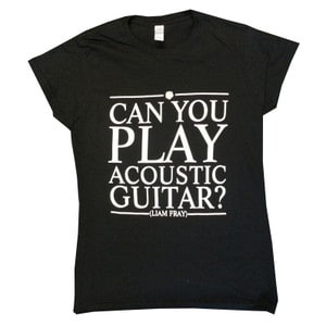 Buy Online Liam Fray - Ladies Acoustic Black T-Shirt