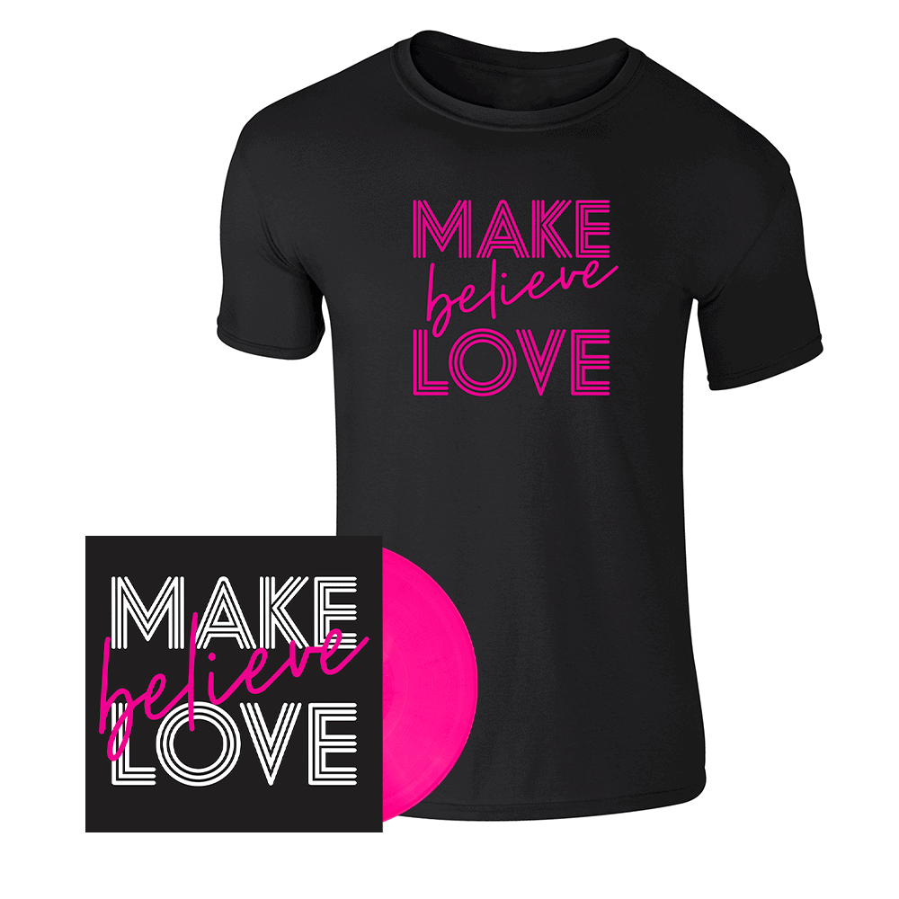 Buy Online Nigel Clark - Make Believe Love - Vinyl + Tee 