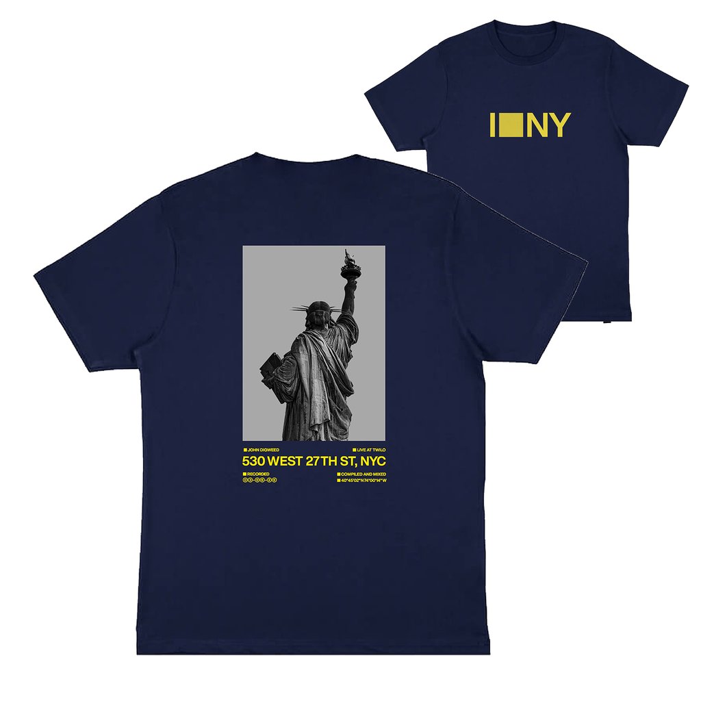 B-Spoke Navy T-Shirt | Bedrock Music | Bedrock Music