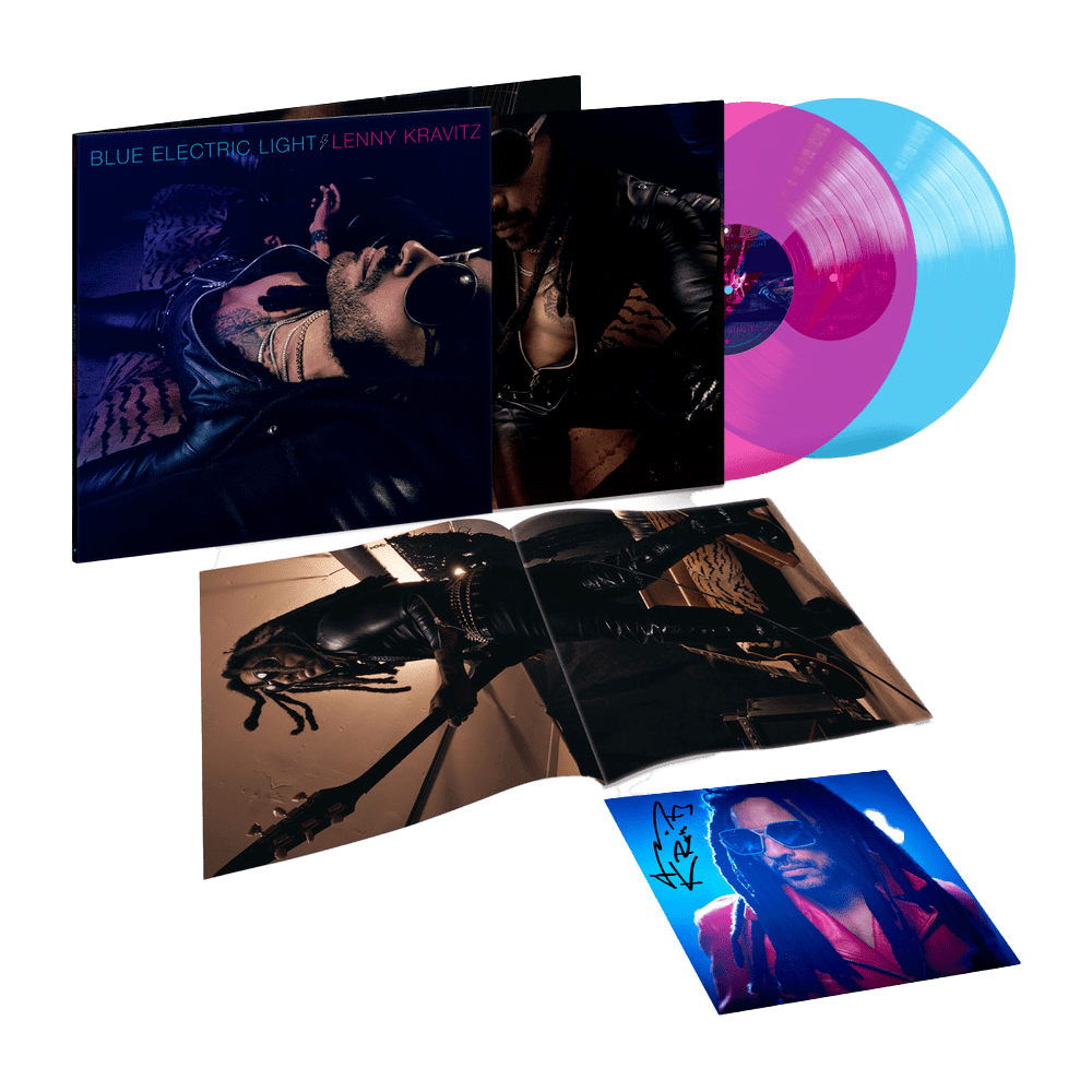 Buy Online Lenny Kravitz - Blue Electric Light Signed Coloured Vinyl