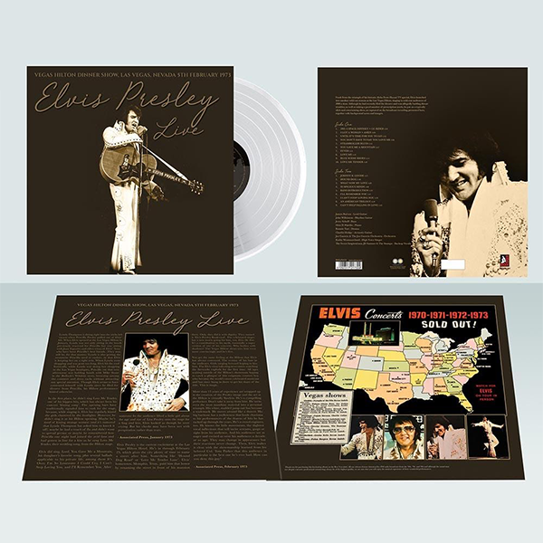 Buy Online Elvis Presley - Vegas Hilton Dinner Show, Las Vegas, Nevada 5th February 1973 White