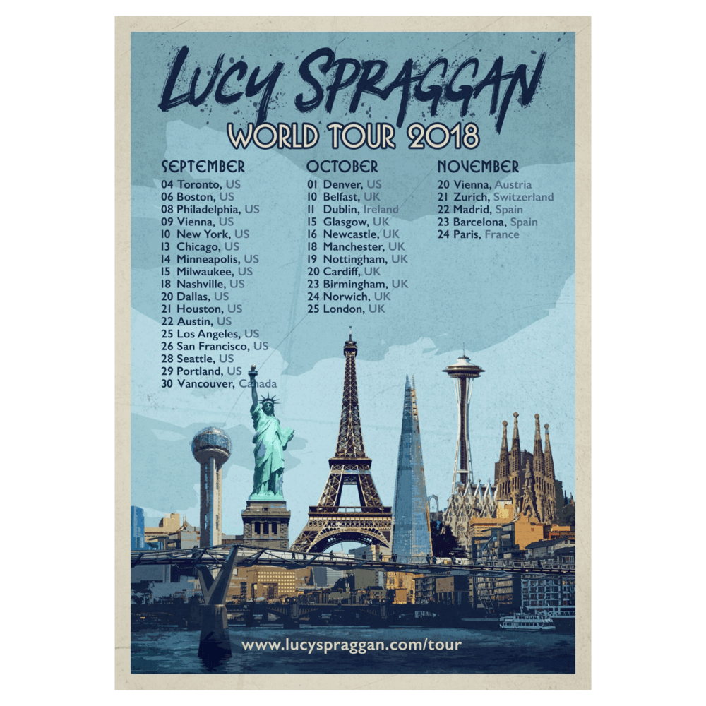 Buy Online Lucy Spraggan - October 2018 Tour Poster