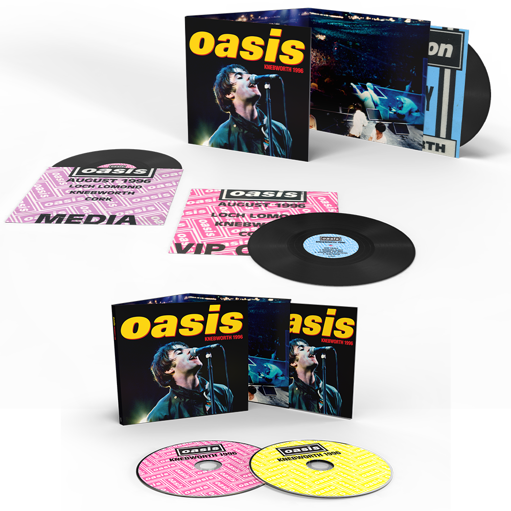 Townsend Music Online Record Store - Vinyl, CDs, Cassettes and Merch - Oasis  - Knebworth 1996 2CD + 3LP