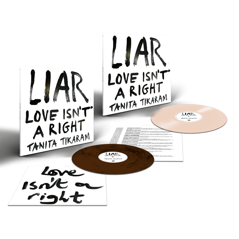 Buy Online Tanita Tikaram - LIAR (Love Isn't A Right) Flesh Pink Vinyl + Brown Vinyl + Signed Print