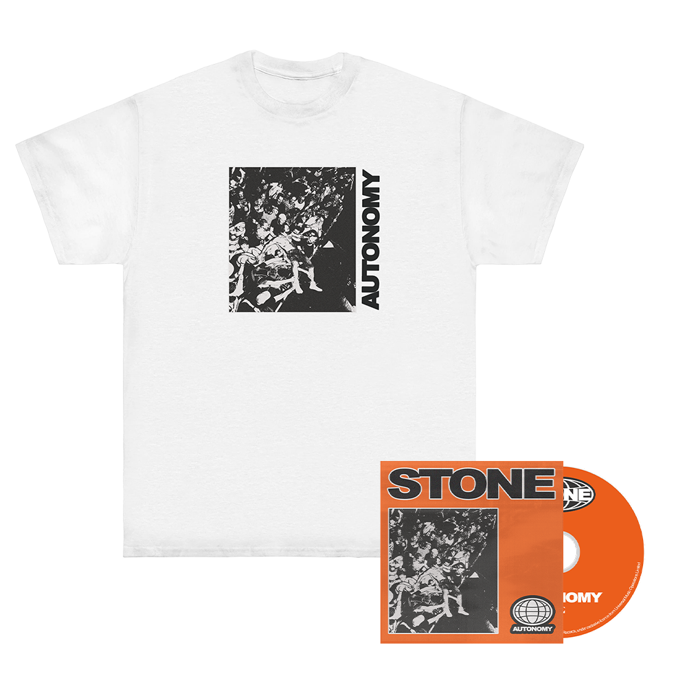 Autonomy CD (Signed) + T-Shirt (White) | Stone | Stone