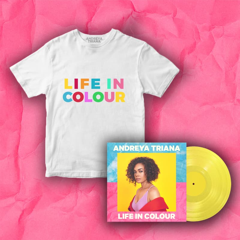 Buy Online Andreya Triana - A Life In Colour Vinyl + T-Shirt