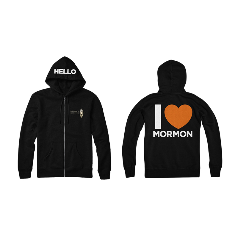 Buy Online Book Of Mormon - I Heart Mormon Hoodie