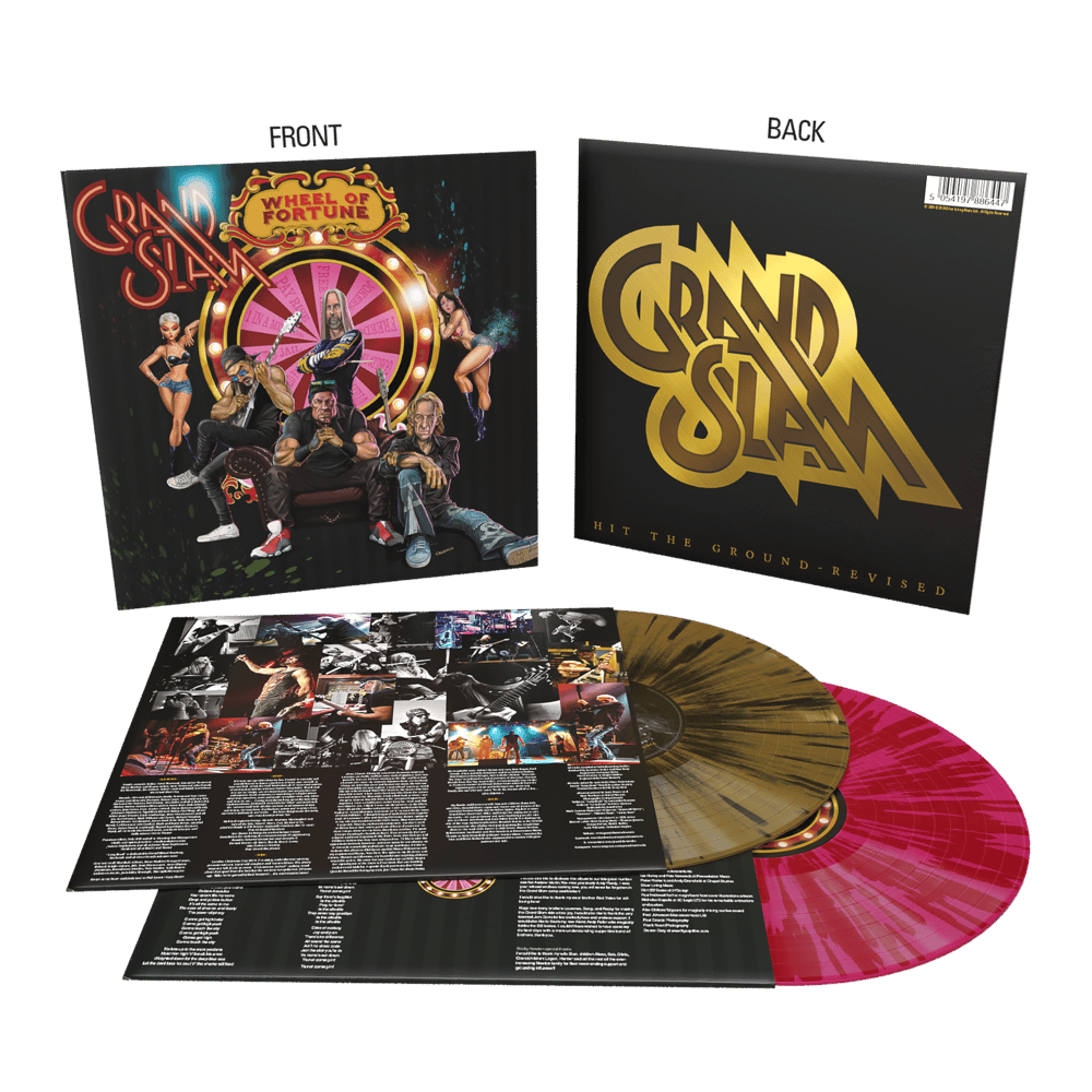 Buy Online Grand Slam - Wheel Of Fortune / Hit The Ground – Revised Deluxe Splattered Double Vinyl with Autographed Print