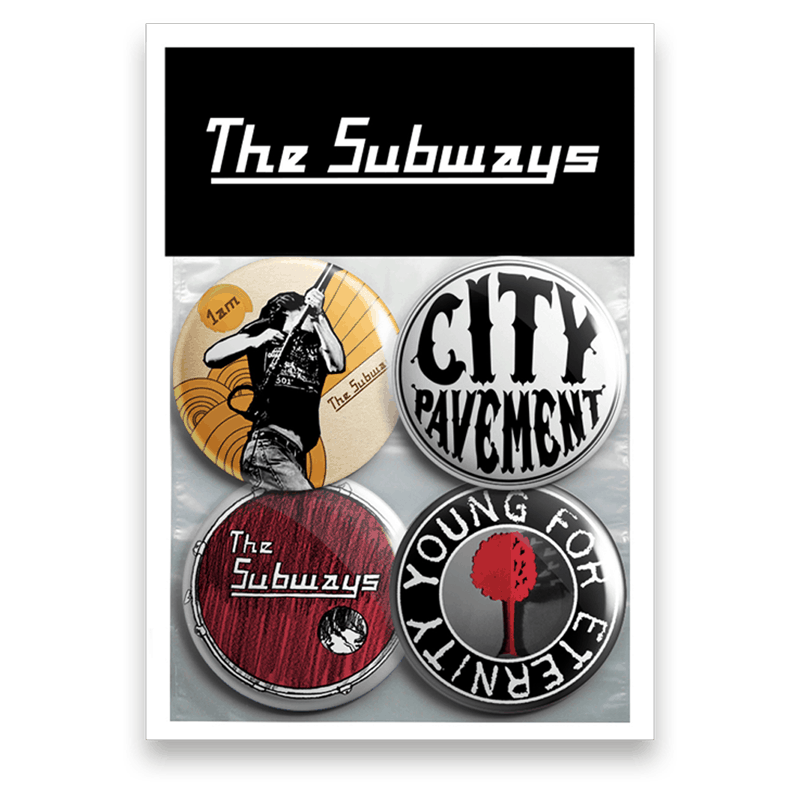 Buy Online The Subways - Young For Eternity Pin Badge Set
