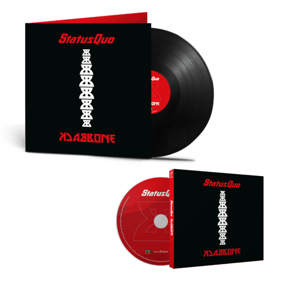 Buy Online Status Quo - Backbone Deluxe CD + Heavyweight Gatefold Black Vinyl