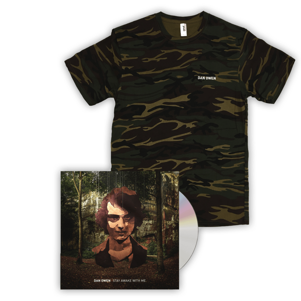 Buy Online Dan Owen - Camo T-Shirt + Stay Awake With Me CD Album