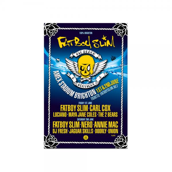 Buy Online Fatboy Slim - Amex Stadium Brighton Poster