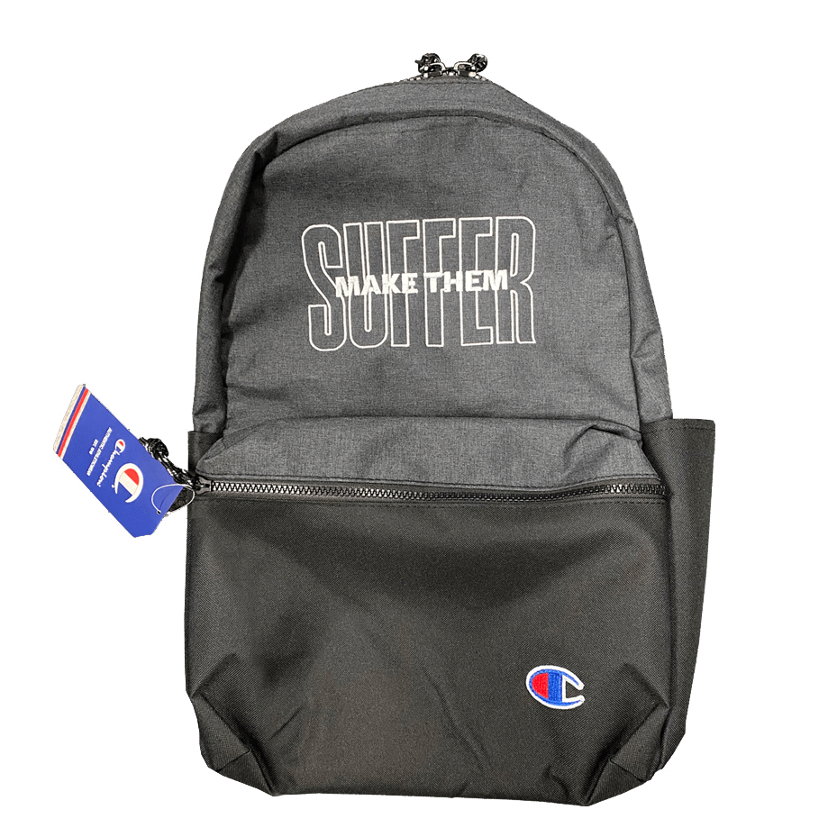 Buy Online Make Them Suffer - Embroidered Champion Backpack
