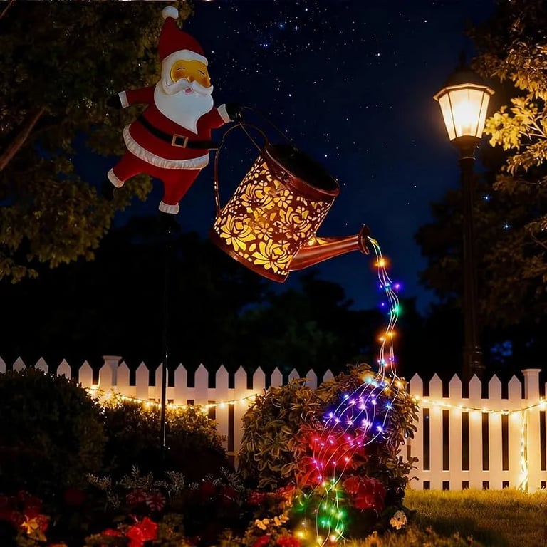 [Compre 1 Leve 2] - Papai Noel Regador iluminado + Brinde! - 1 metro - Colorido