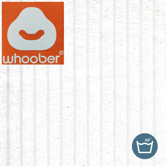 Whoober zitzak hoes “Ibiza” ribcord wit – Wasbaar – Zacht en comfortabel