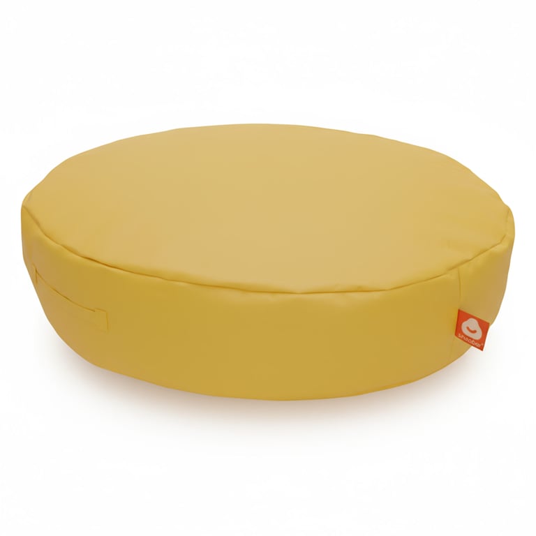 Ibiza Ronde Zitzak Geel Outdoor