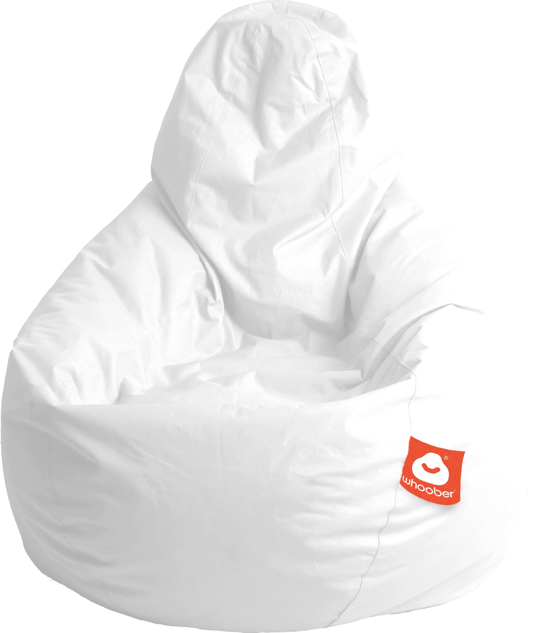 Zitzak stoelform wit outdoor-