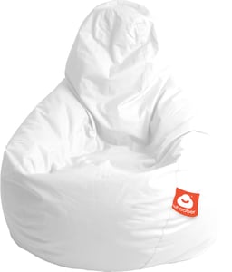 Zitzak stoelform wit outdoor-