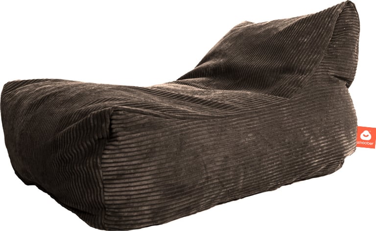 Bali Loungestoel Zitzak Taupe Ribcord