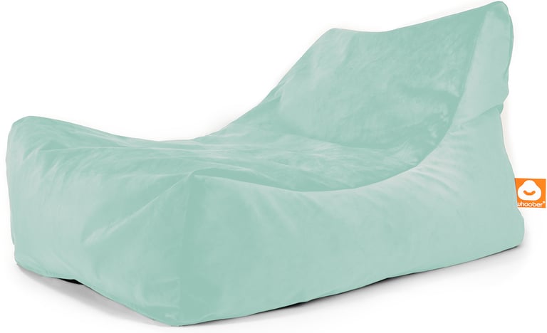 Bali Loungestoel Zitzak Mintgroen Fluweel