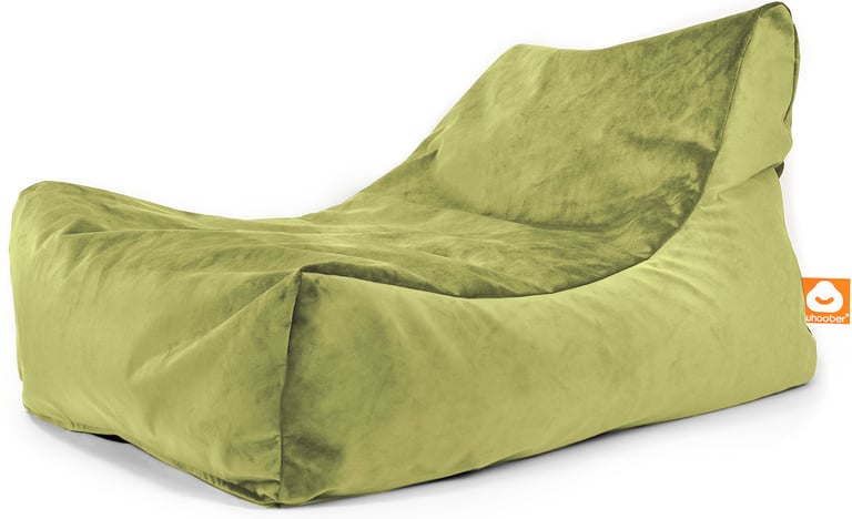 Bali Loungestoel Zitzak Pistache Fluweel