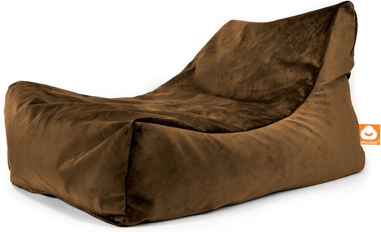 Bali Loungestoel Zitzak Taupe Fluweel