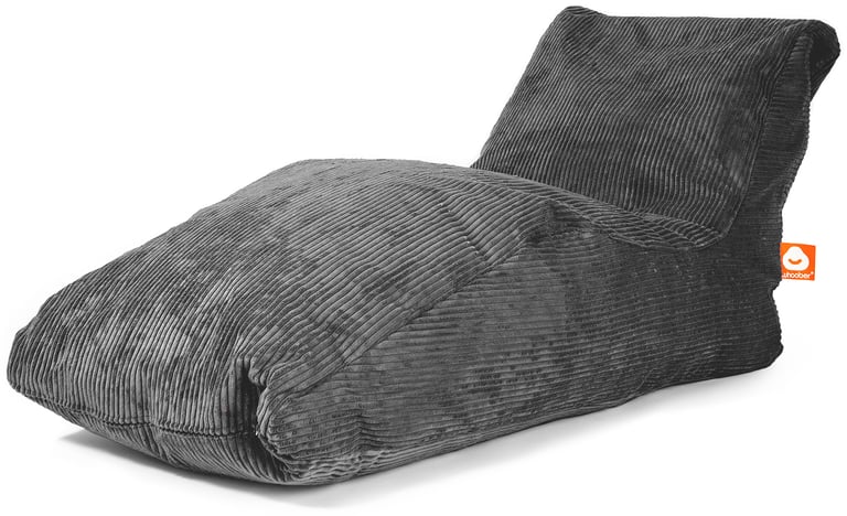 Bali-XL Lounge Zitzak Antraciet Ribcord