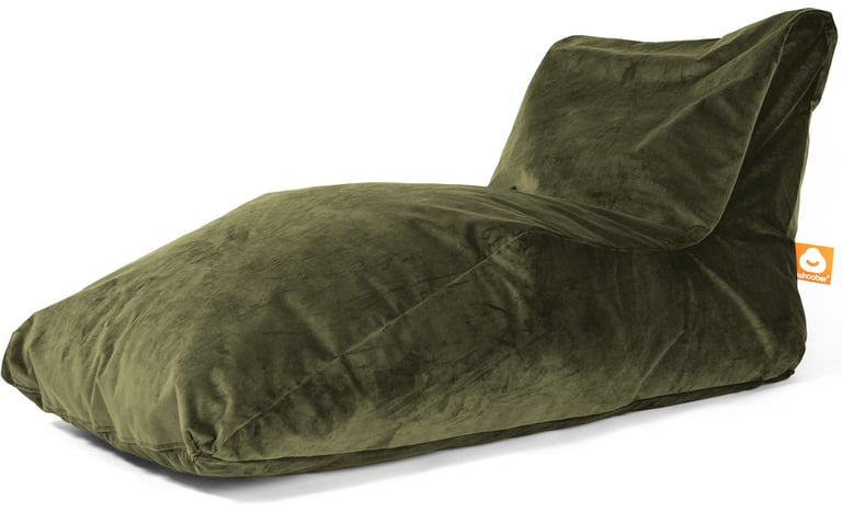 Bali-XL Lounge Zitzak Khaki Fluweel