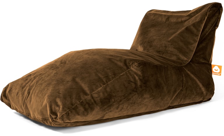 Bali-XL Lounge Zitzak Taupe Fluweel