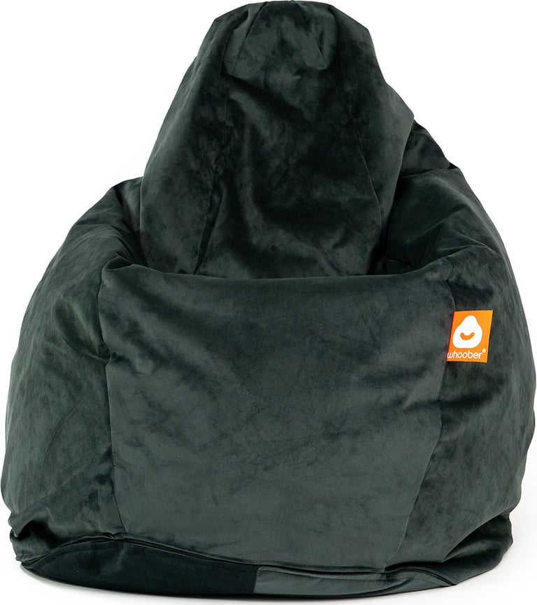 Barça Peervormige Zitzak Antraciet Fluweel