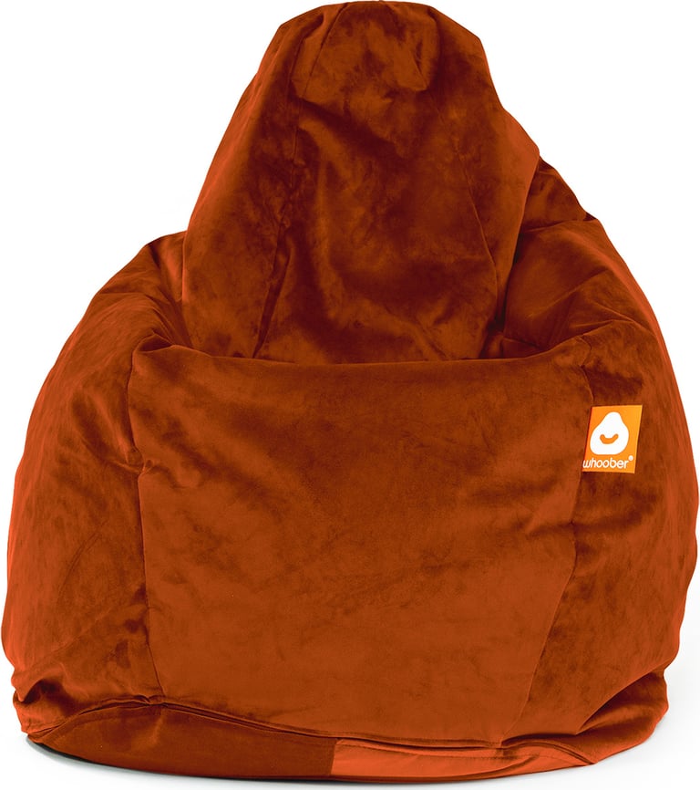 Barça Peervormige Zitzak Cognac Fluweel