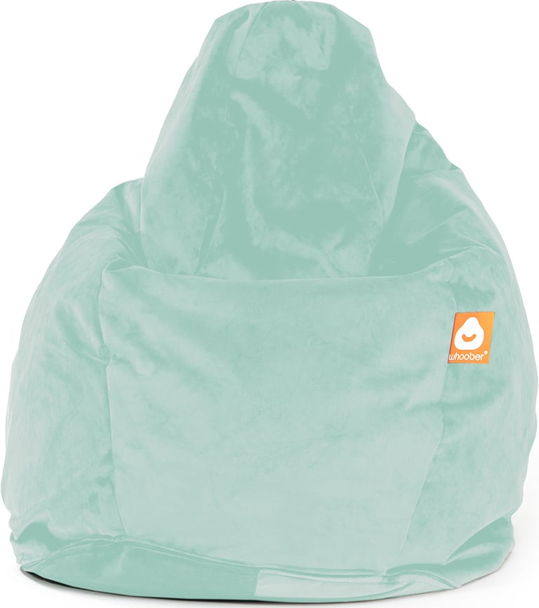 Barça Peervormige Zitzak Mintgroen Fluweel