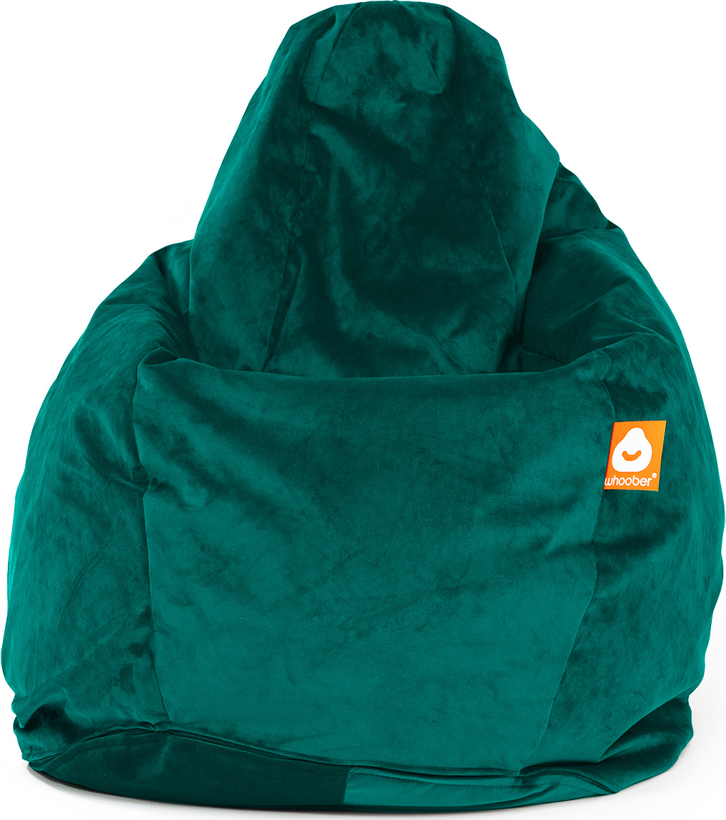 Barça Peervormige Zitzak Petrol Fluweel