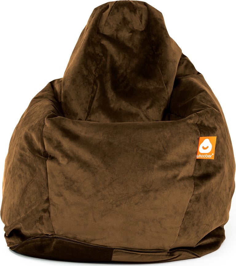 Barça Peervormige Zitzak Taupe Fluweel