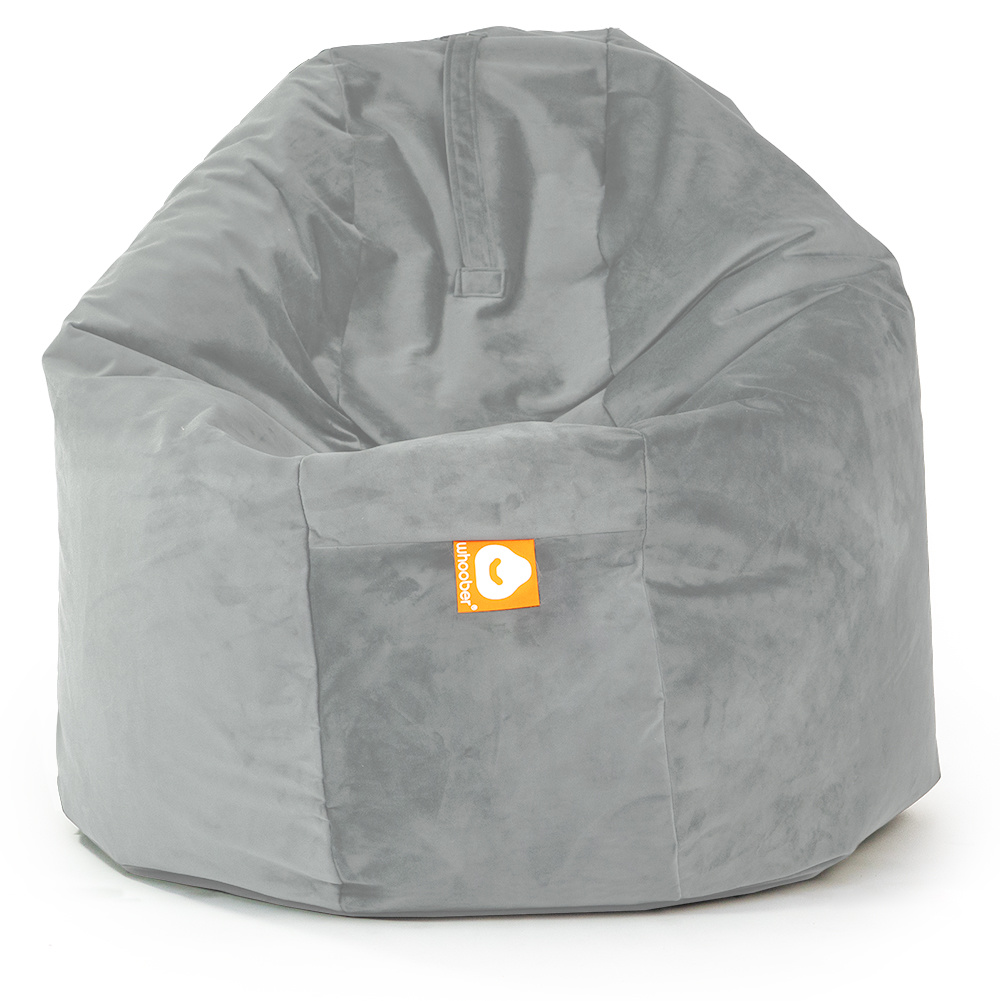 Ibiza-XL Ronde Zitzak Grijs Fluweel