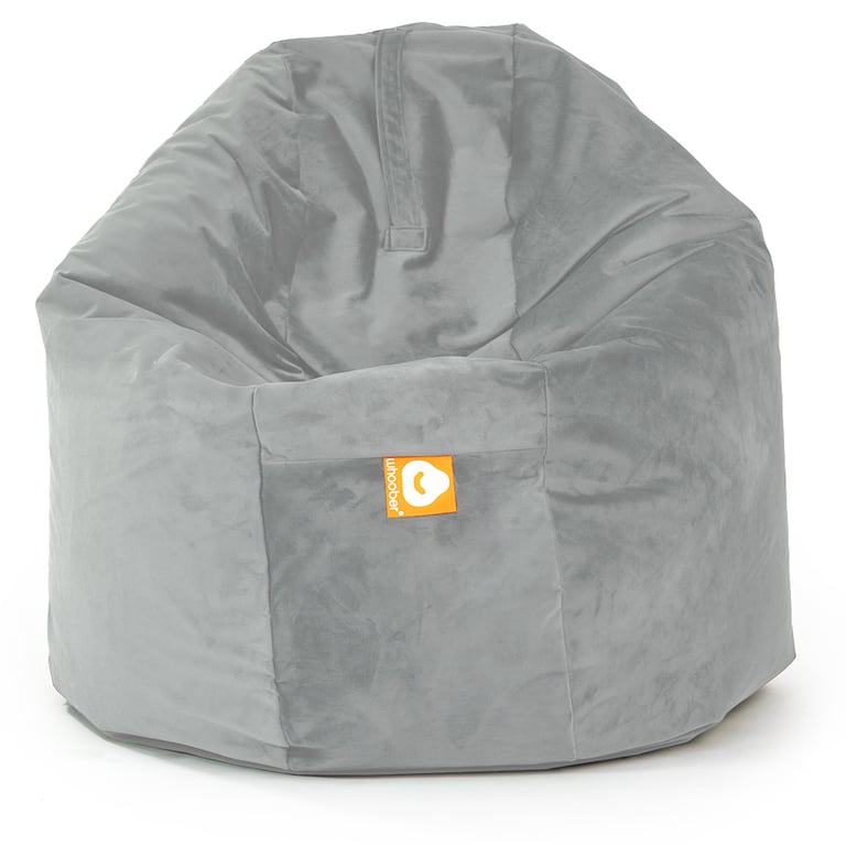 Ibiza-XL Ronde Zitzak Grijs Fluweel