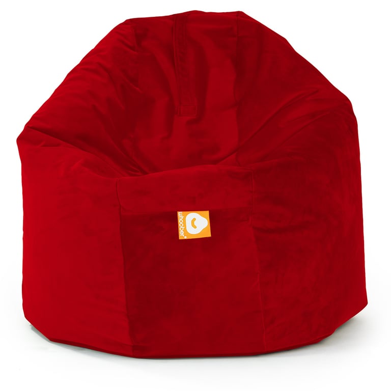 Ibiza-XL Ronde Zitzak Rood Fluweel