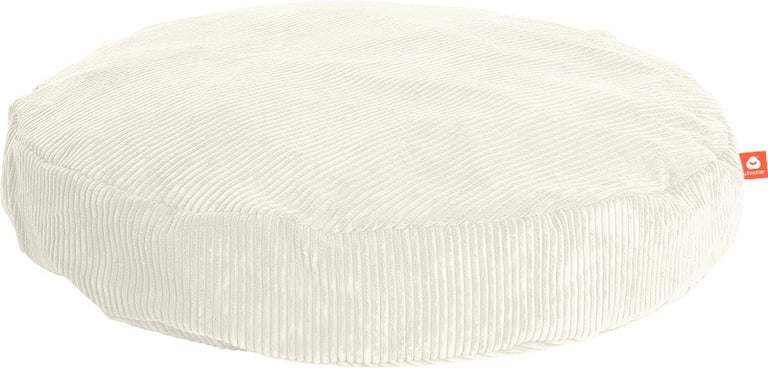 Ibiza-XL Ronde Zitzak Wit Ribcord