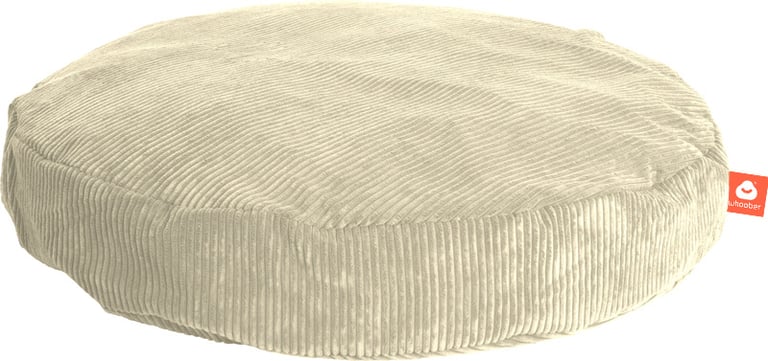 Ibiza Ronde Zitzak Crème Ribcord