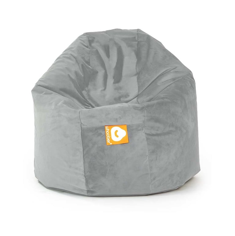 Ibiza Ronde Zitzak Grijs Fluweel