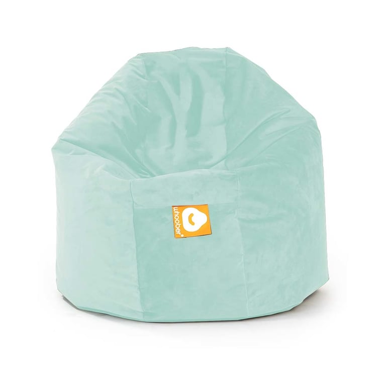 Ibiza Ronde Zitzak Mintgroen Fluweel