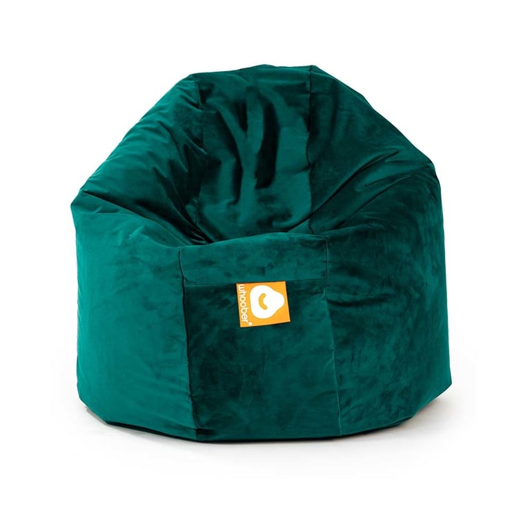 Ibiza Ronde Zitzak Petrol Fluweel