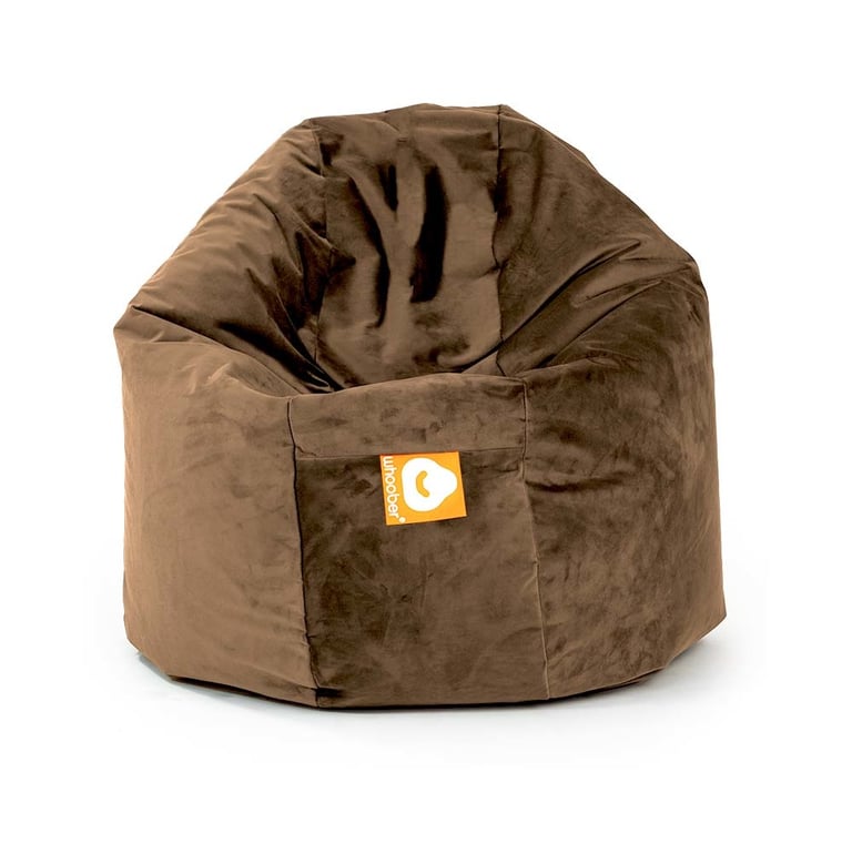 Ibiza Ronde Zitzak Taupe Fluweel