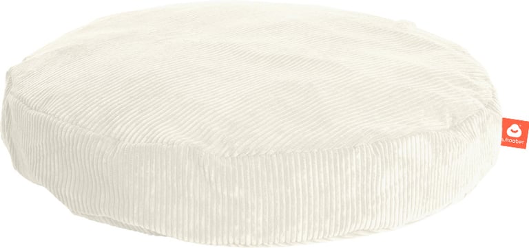 Ibiza Ronde Zitzak Wit Ribcord