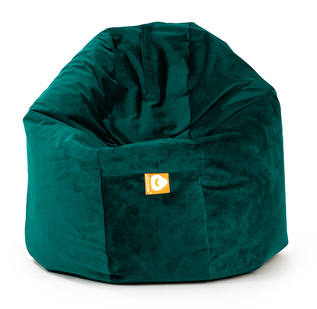 Ibiza-XL Ronde Zitzak Petrol Fluweel