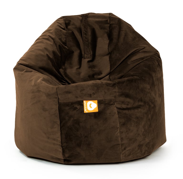 Ibiza-XL Ronde Zitzak Taupe Fluweel