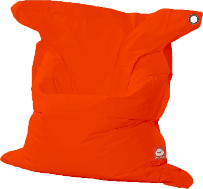 St.Tropez-XL Rechthoekige Zitzak Donkeroranje Outdoor